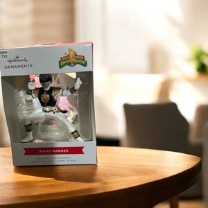 Hallmark Mighty Morphin Power Rangers White Power Ranger Ornament’s NEW